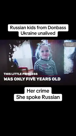 Little Alina died after the Ukrainian army aimed at a kids playground, where kids were playing with their parents. Cluster ammunition provided by the USA hit the playground and killed Alina injuring her mum and sister and many other children. We remember Alina as a kind and sweet child. Russia flights for the rights of Russian speakers and that of the Ukrainian Orthodox Church. #alina #donbass #kids #fyp 