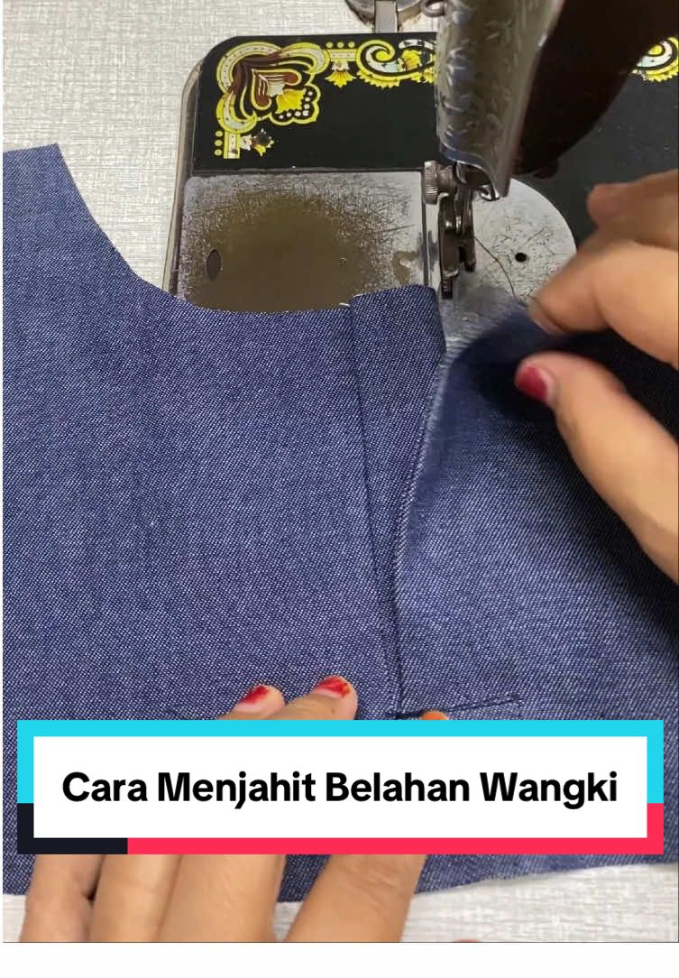 Cara membuat belahan wangki#promomakangajian #promomakanmerdeka #menjahit #cara #firdausbusanapati 