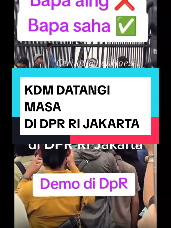 KDM Datangi Masa Di DPR RI Jakarta #kangdedimulyadi 