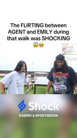 The FLIRTING between AGENT and EMILY during that walk was SHOCKING 😱🥹 #fyp #agent00 #agent00clips #extraemily #extraemilyclips 