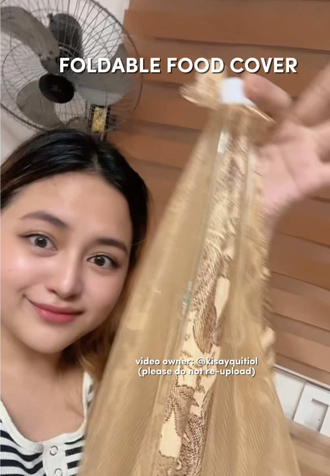 Food Cover na foldable kaya spacesaver! 🤎 #foodcover #foldablefoodcover #foodcovermurah #foodcoverumbrella #kisayvlog 