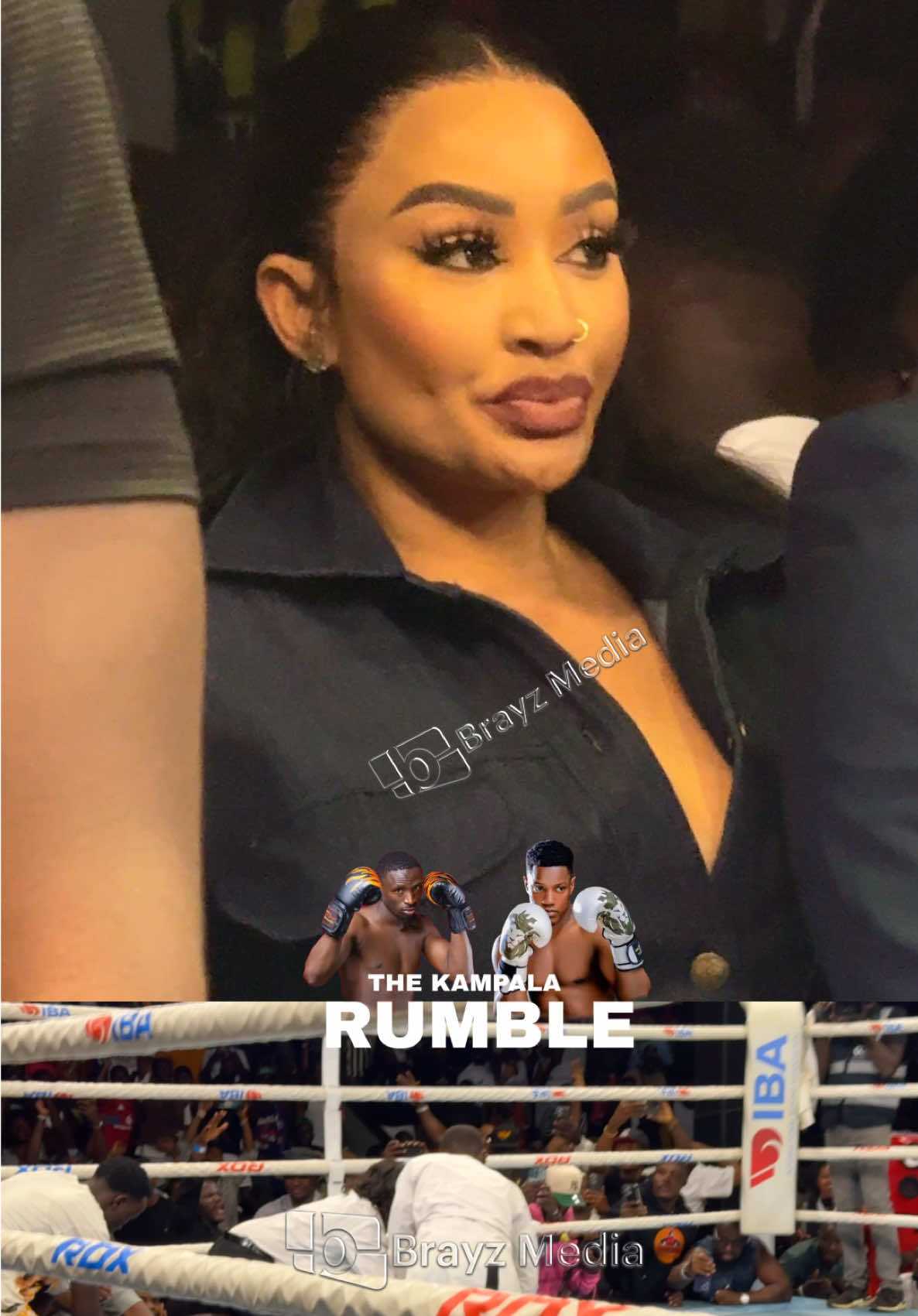 😲 Zari couldn’t believe it — her husband Shakib Cham was knocked out by Rickman at the Kampala Rumble 🥊 The crowd is going wild! #KampalaRumble #ShakibChamVsRickman #RickmanWins #ZariReacts #BoxingNight 