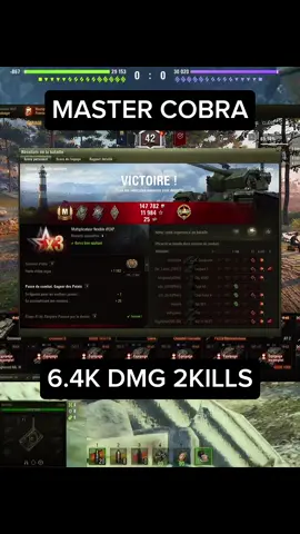 MASTER COBRA  6.4K DMG 2KILLS #wot #master #tank #twitch #cobra 