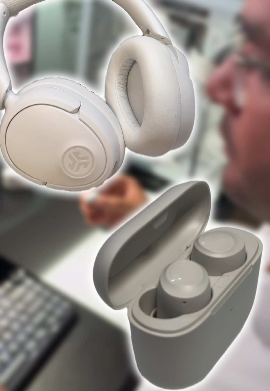 Set de audífonos y auriculares JLab. JLab Go Pop y Go Lux. #jlab #jlabgopop #jlabgolux #auricularesinalambricos #tiktokshopcreatorpicks 
