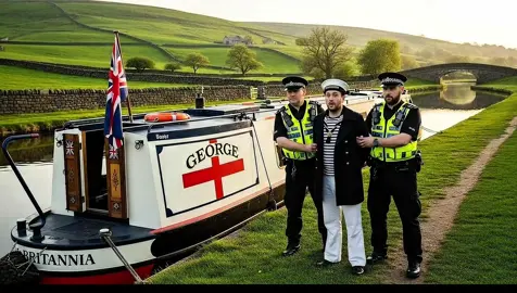 Narrowboat owner gets arrested. #canal #narrowboat #boating #british #banter 