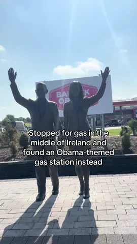 Most American thing was it being a fast food gas station. It’s times like this when I miss Obama. #hasithappened #trump #ireland #irishobama