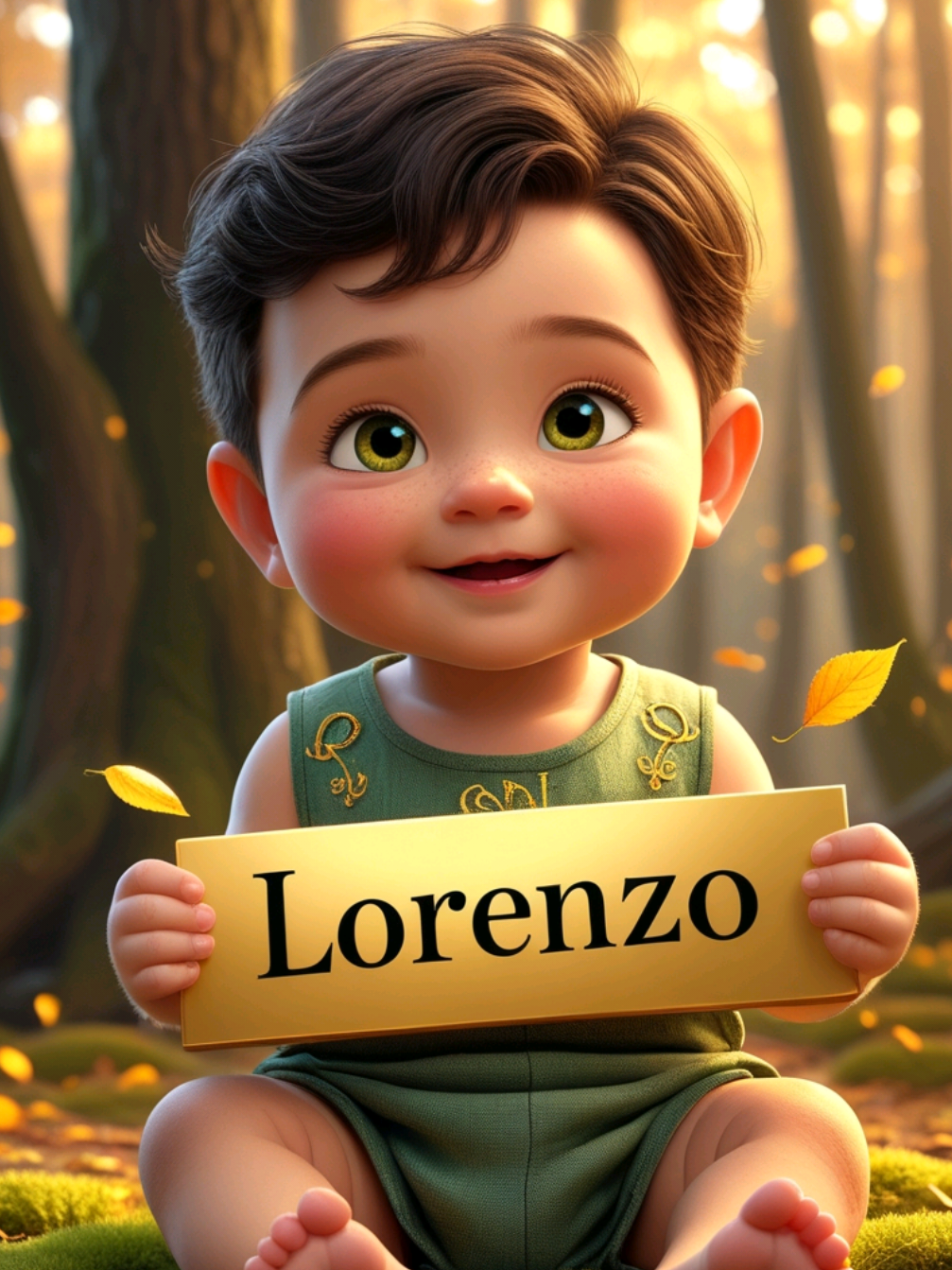 ✨ Conheçam o pequeno Lorenzo: puro brilho, alegria e luz para quem o ama. 💛 O nome que carrega vitória, coragem e inspiração em cada gesto. 🌿 #lorenzo  #musicacomnome #nomecomsignificado  #músicapersonalizada 