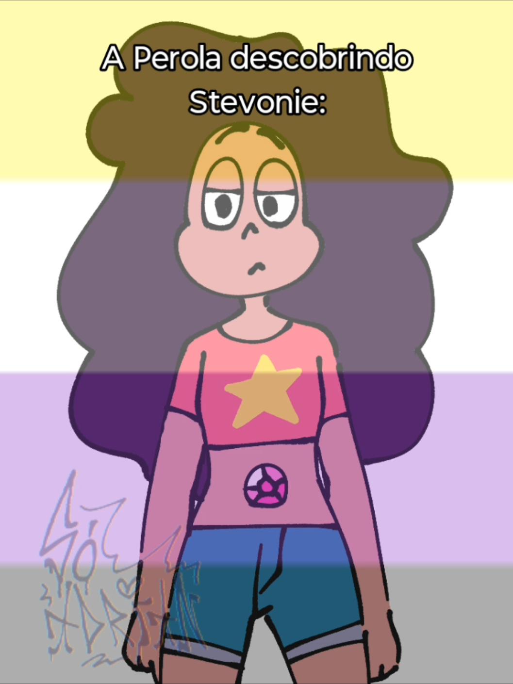 amo dmss Stevonnie😭😭 #stevenuniverse #stevonnie #perola #garnet #stevenuniverso 