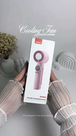 — pink mini fan + cooling effect = game changer! the underrated turbo fan! ⋆˙⟡⋆. 𐙚 ̊⊹₊⋆ #jamay #jamayturbofan #coolingturbofan #turbofan #jamayfs930 