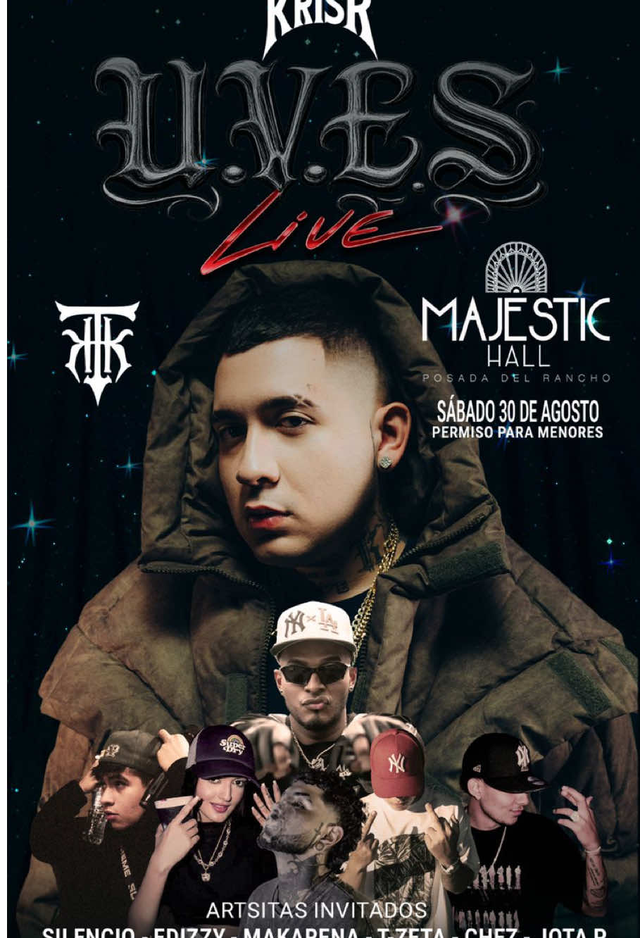 Hoy estaremos en @MAJESTIC HALL junto con Kris R; soyandose todo el trap de la calle. Lléguense al concierto el día de hoy en #popayan #concierto #KrisR 