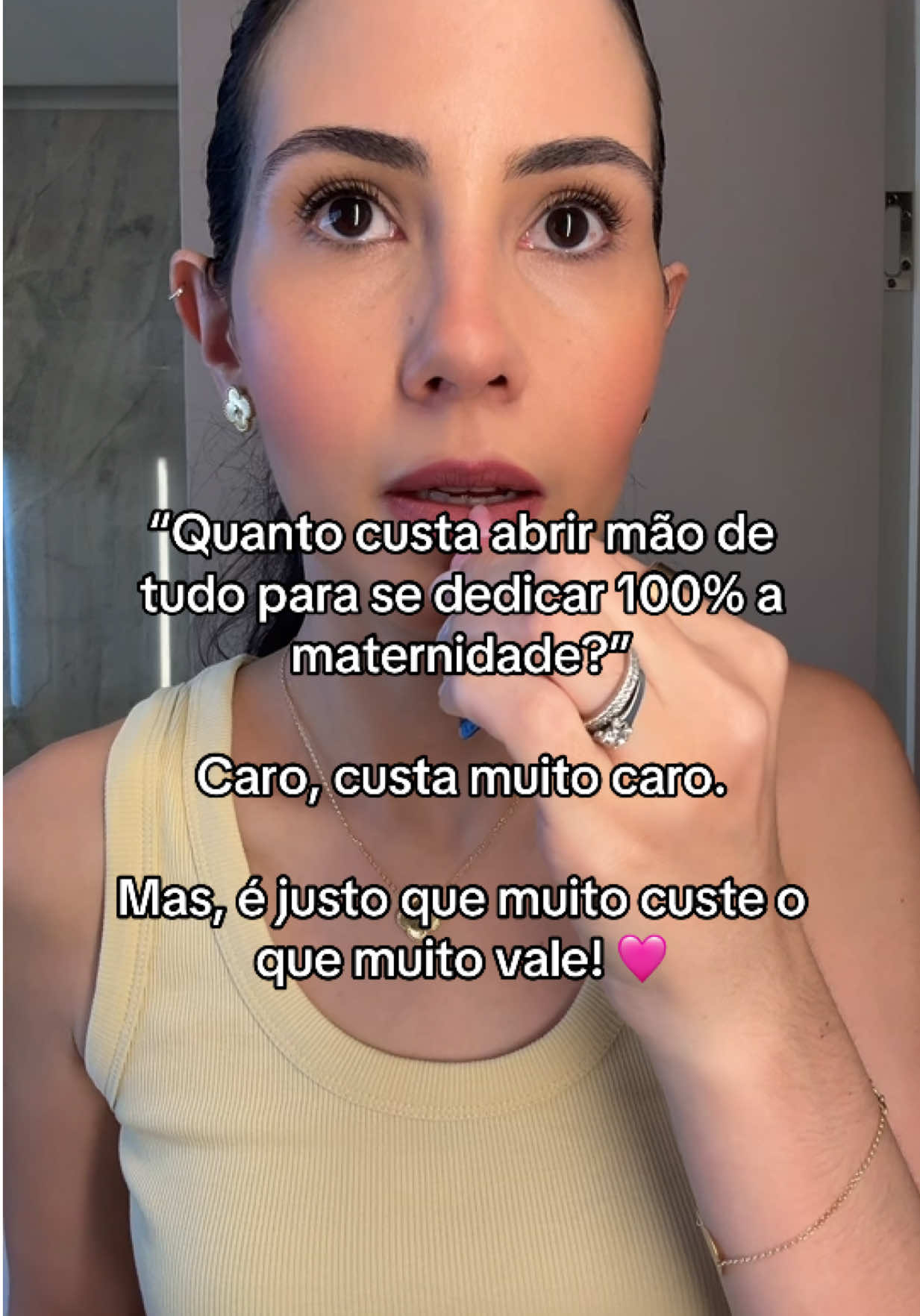 E como vale amigas mães! 🩷 #maternidade #maternidadereal #adevocaodeumamae #maedemeninas #maestiktokers 