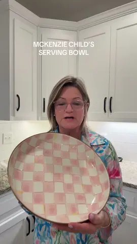 This is a gorgeous serving bowl. I absolutely love it. It is a perfect size and I love serving in it.                               #MackenzieChilds.