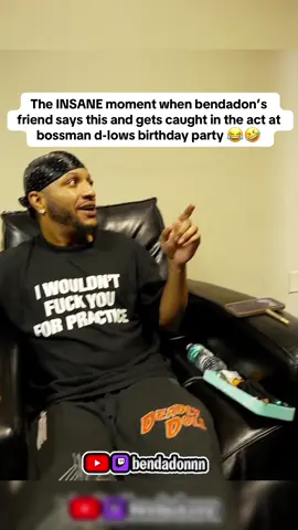 The INSANE moment when bendadon’s friend says this and gets caught in the act at bossman d-lows birthday party 😂🤣 #bendadonnn #bossmandlow #irlstreaming #fyp #fypシ゚viral 