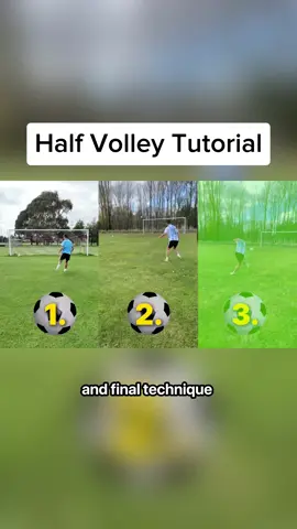 Half volley tutorial 🔥