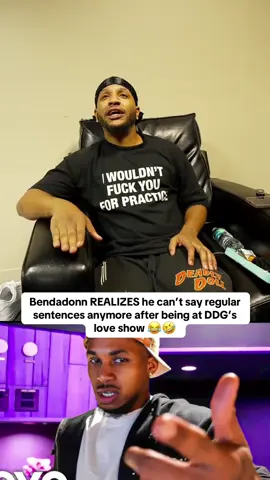 Bendadonn REALIZES he can’t say regular sentences anymore after being at DDG’s love show 😂🤣 #bendadonnn #bossmandlow #irlstreaming #foryoupage #fyp 