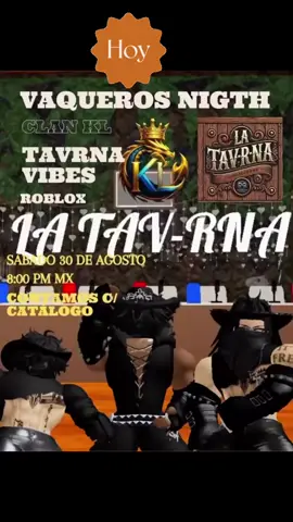 ‼️‼️HOY 8pm mx en La TaVrna‼️‼️ #Roblox #latavrnadeinfinity 