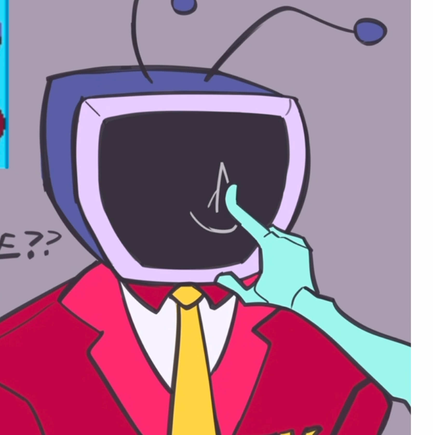 it’s his on button  #deltarune #tenna #hishdmiportcanGETITCLANKCLANKCLANK