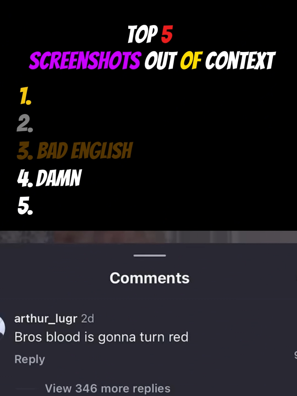 Top 5 ScreenShots Out Of Context #top5 #alphagen #ranking #jonderanking #funny 
