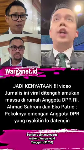 Video Jurnalis ini viral ditengah hancurnya rumah Ahmad Sahroni & Eko Patrio. 31/08 #rumah #ahmadsahroni #ekopatrio #nafaurbach #uyakuya 