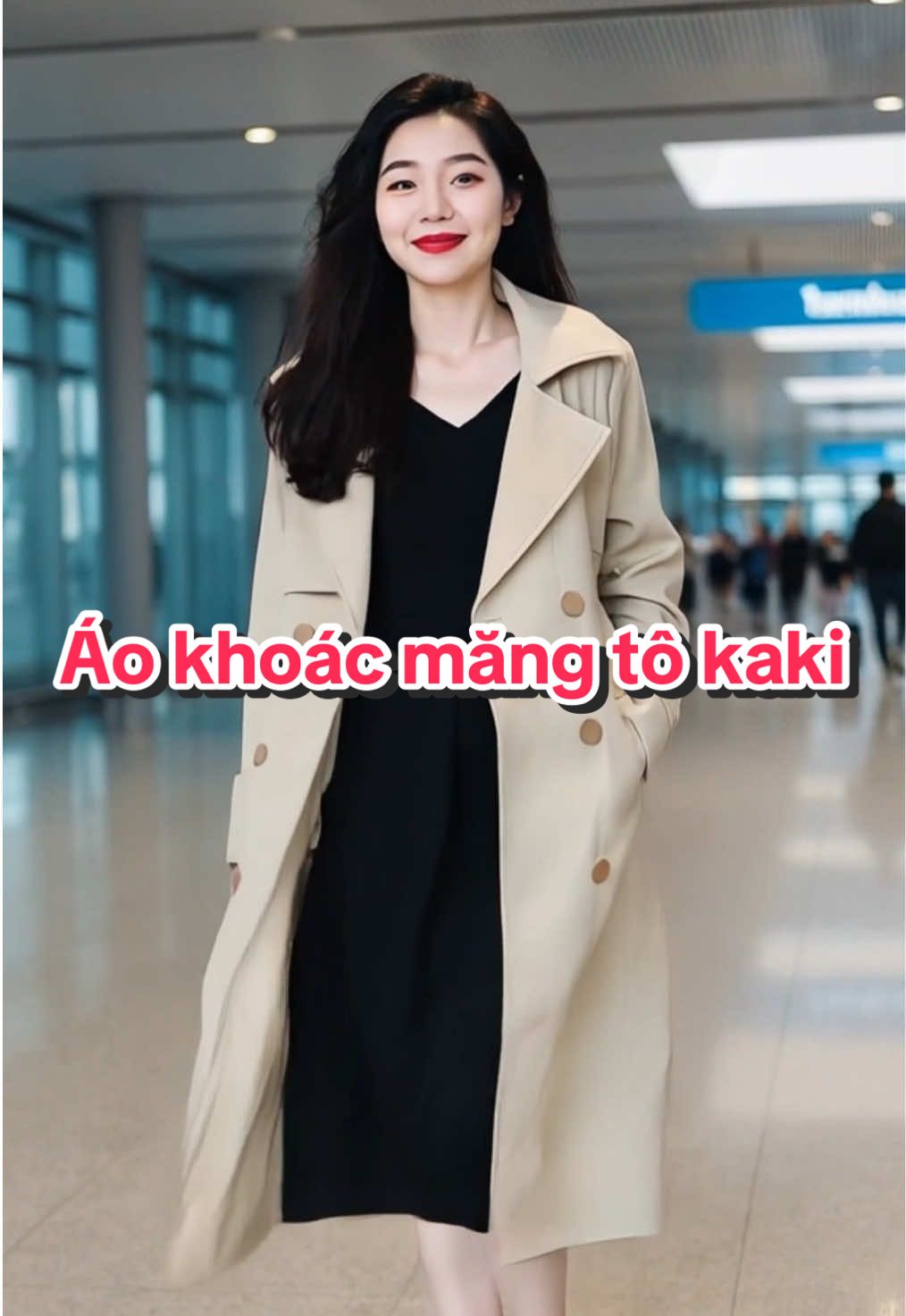 Áo khoác măng tô kaki nữ dáng dài qua gối.                                      #aokhoacmangtokakinu #aonu #aomuadong #aodepphoixinh #macdepmoingay #xuhuong #trending #thanhmaishop83 