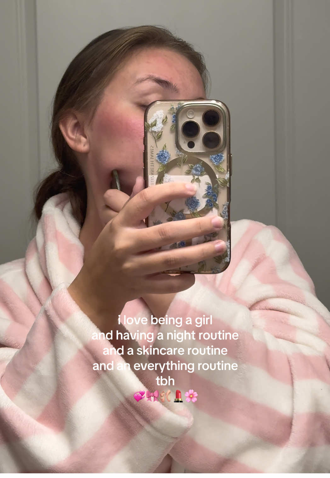 being a girl is my favorite hobby #girl #skincare #nightroutine #aesthetic #relatable l