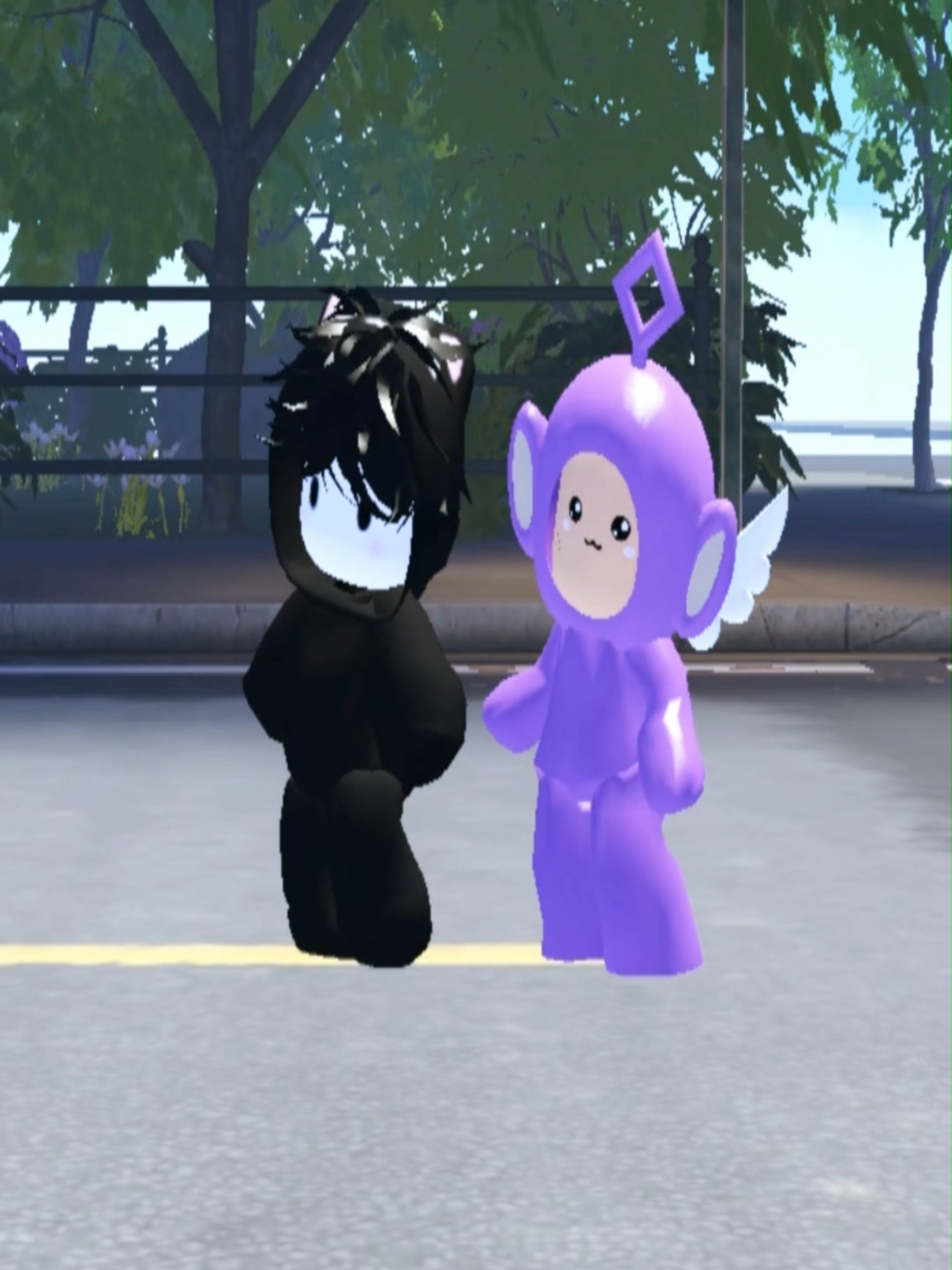 New Trend🔥 gatito y teletubbie bailando🐱​🩷​ @_jazzy_gaming . Juego: RH Estudio de Baile Baile: Sugar free CD: @lukasd_29 . #newtrend #rhdancestudio #robloxedits #paratí #edit #tiktok #gameplay #dancetrend #murderermystery2 #mm2 #brookhaven #fyproblox #trendingdance #robloxgames #mrusere #stealabrainot #shorts #robloxedit #robloxtrend #robloxx