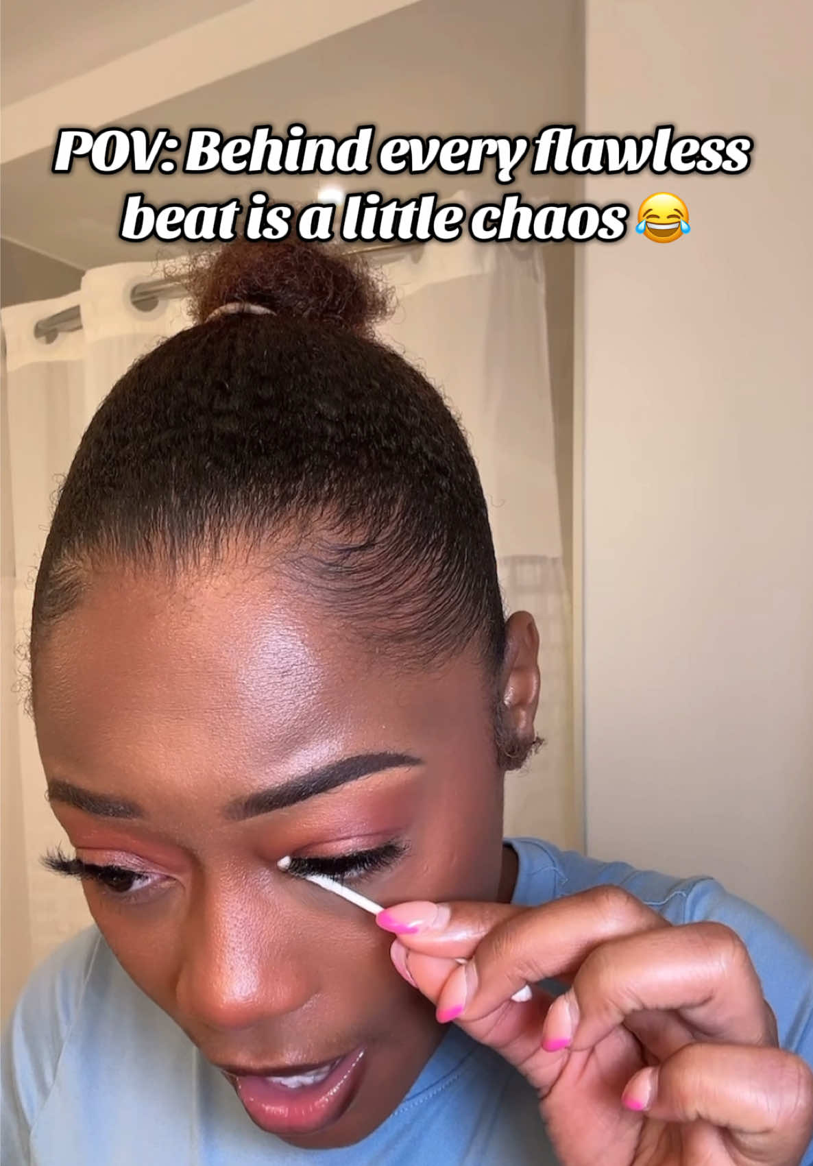 Makeup girlies… y’all feel me? 🫠😂 #MakeUpChronicles #Relatable #makeupstruggles #fyp #makeupfail 
