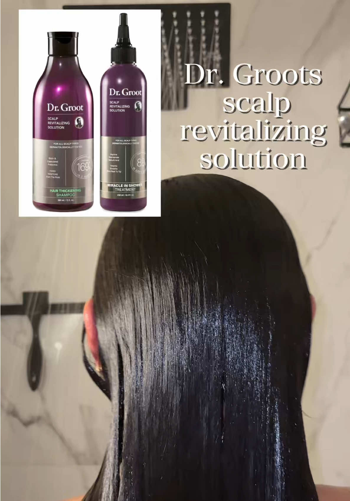 This 3-step hair care routine is gonna help me with my hair goals and to treat my hair with the best ingredients 🥺🫶🏻 #hairgrowthjourney#drgroothairthickeningshampoo#fyp#drgroot @Dr. Groot