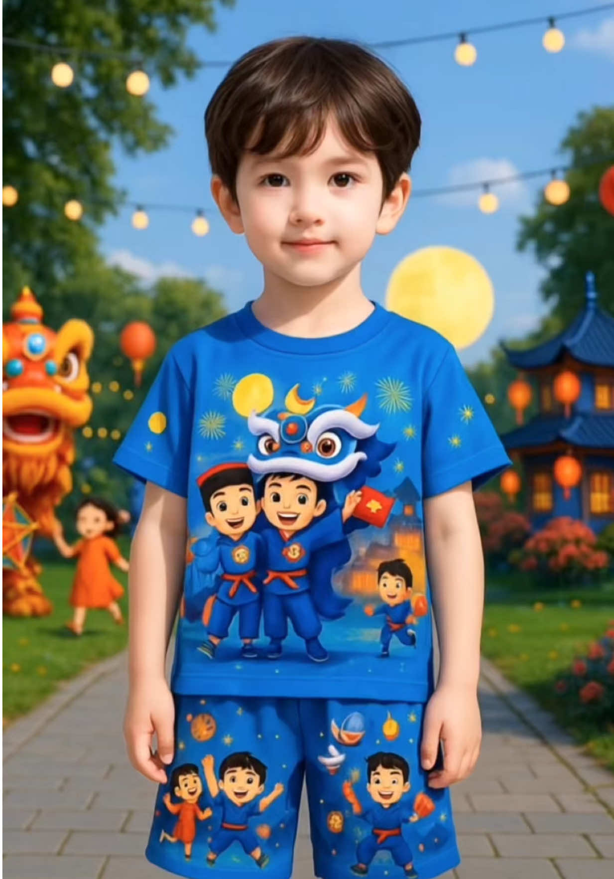 Mùa lễ hội về rồi – cho bé diện ngay set đồ xinh yêu hết nấc!#khanhlinhvame #botrungthuchobe #tettrungthu #thoitrangtreem #xuhuong 
