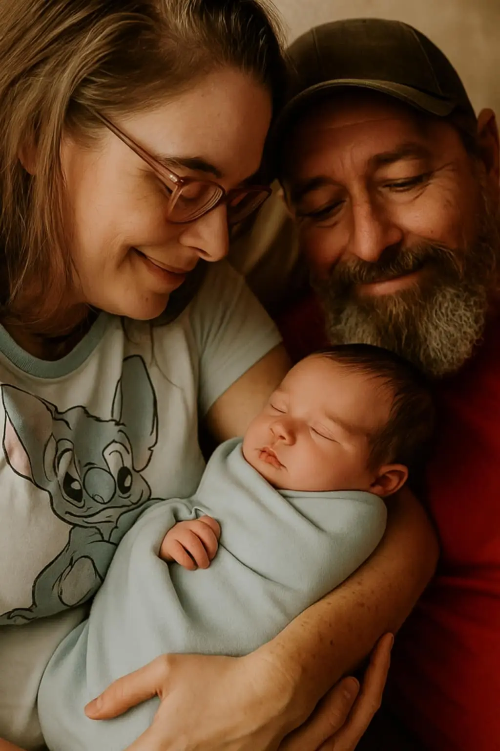 I asked AI to create a photo of Mommy and Daddy with our miscarried baby and then to create one of our two babies with their sibling. My heart is so broken. These pictures are beautiful!! We miss you and love you so much Baby Pudge. Your memory will forever live on. #mommy #daddy #miscarriage #Siblings #wewillneverknow @Daddyofsunflower 
