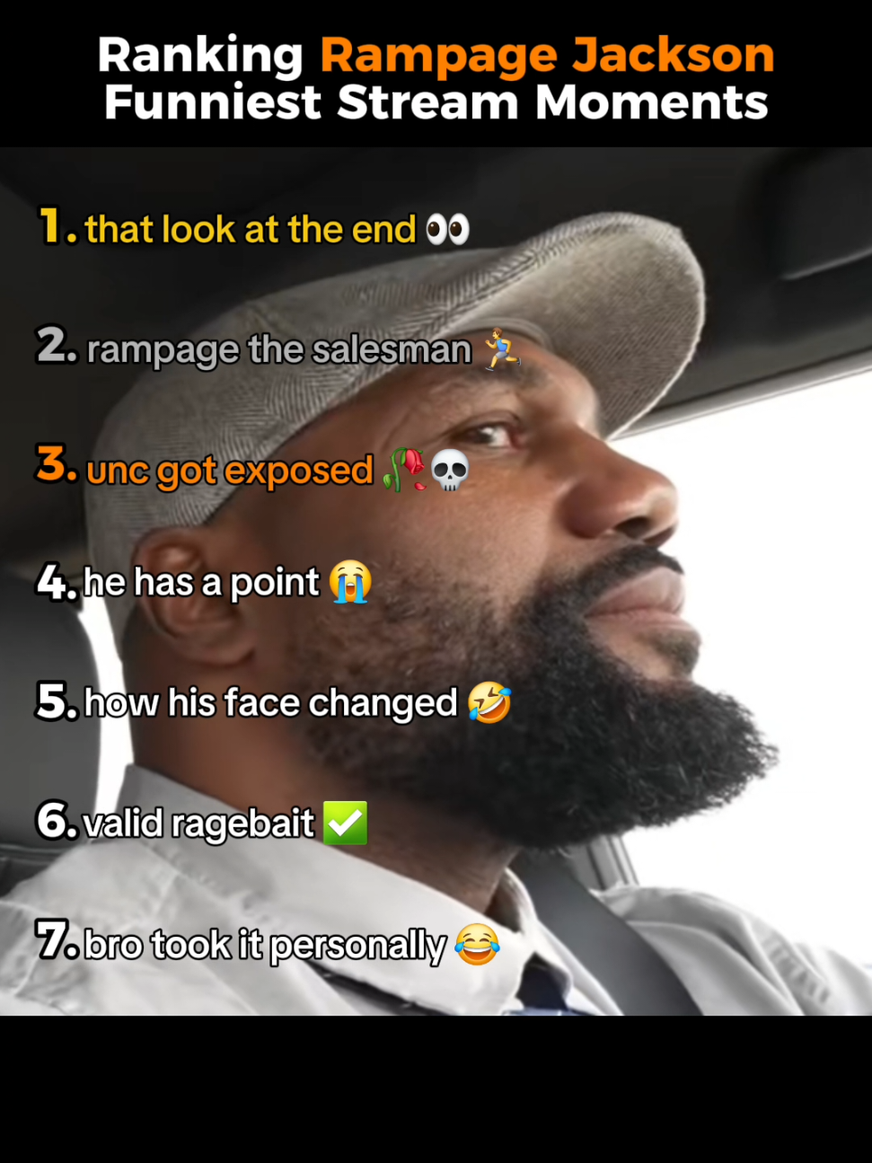 Ranking Rampage Jackson Funniest Stream Moments. #ranking #rampagejackson #stream #funny #moments 
