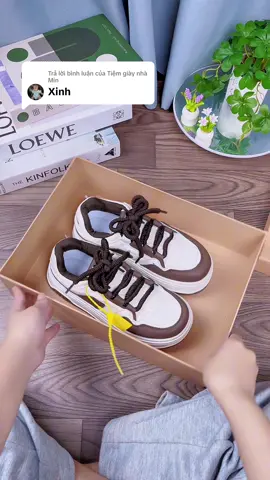 Trả lời @Tiệm giày nhà Min Giầy nữ thể thao đế cao 4cm #giaynuxinh #giaynuthoitrang #giaydephottrend #lonashop #giaythethao 