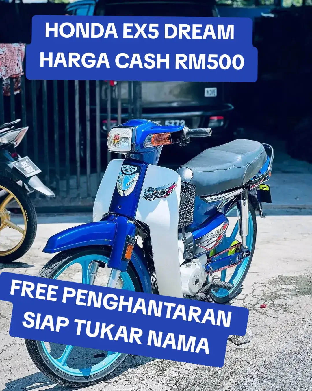 HONDA EX5 DREAM HARGA CASH RM500 FREE HANTAR + TUKAR NAMA #honda #ex5 #dream #forsale #motorcycle 