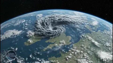 🌪️🇬🇧 MEGA TORNADO FORMING OVER THE UK! 🌪️⚡ Witness the skies like never before… A colossal supercell has begun to spiral into one of the most terrifying forces of nature — a MEGA tornado tearing its way across the UK. Dark rotating clouds stretch for miles, lightning crackles across the horizon, and the storm grows larger with every passing second. 🌩️ People on the ground look up in awe as the atmosphere twists and churns, creating a vortex so powerful it seems to swallow the sky itself. From city skylines to quiet countryside fields, the tornado dominates everything in sight — an unstoppable wall of chaos and beauty. 🌪️🌌 Captured in hyper-real detail, this vision shows what would happen if the UK faced a storm on a scale we’ve only seen in movies. Apocalyptic, surreal, and unforgettable. 🔥 ⚠️ Would you stand and film this once-in-a-lifetime moment… or run for your life? ⸻ ✨ #MegaTornado #UKStorm #ExtremeWeather #ApocalypticVision #NatureIsPowerful      🌍
