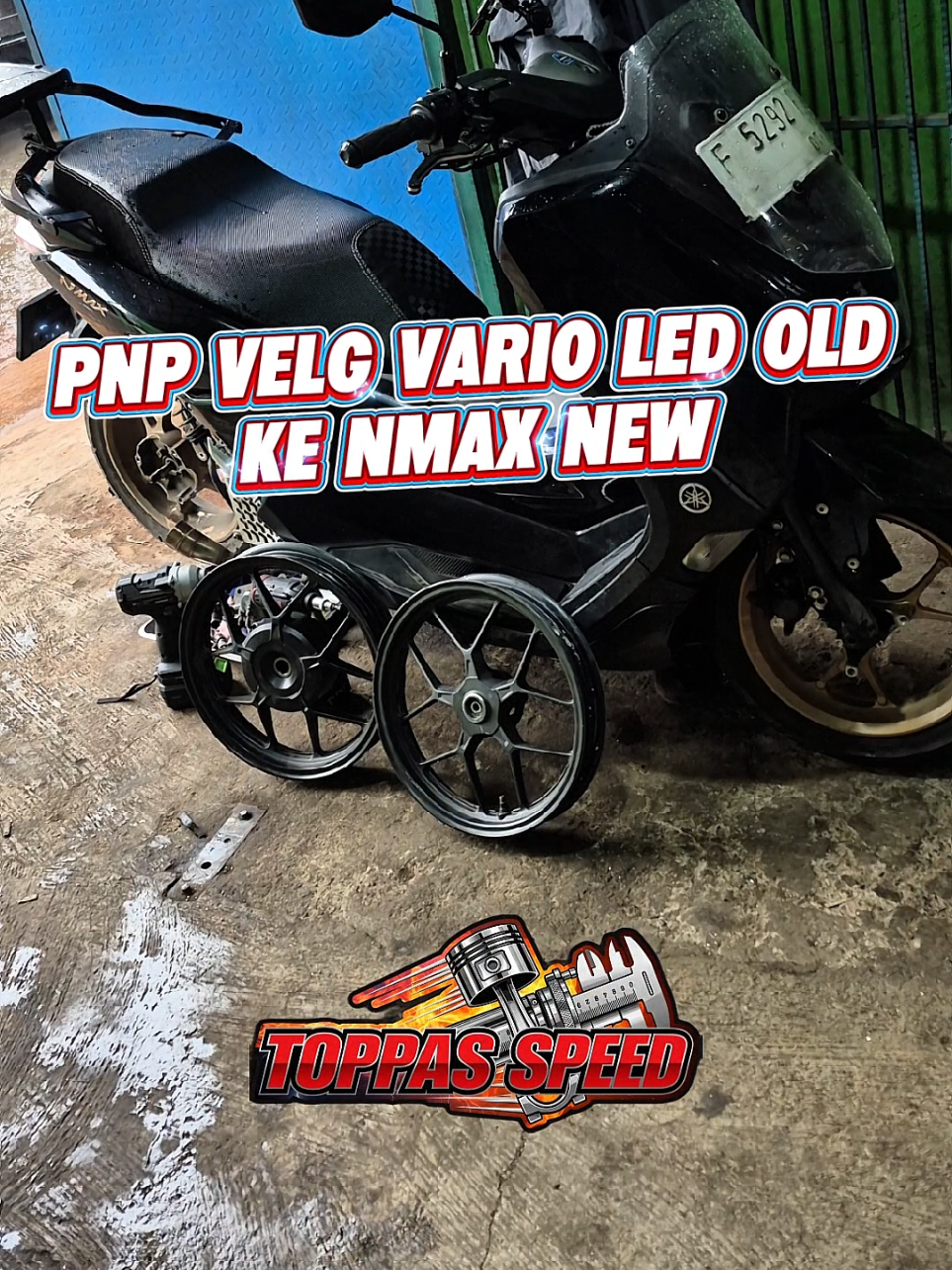 masuk lagi motor Nmax new pnp pake velg Vario led old, buat kalian yang mau pnp velg nya boleh banget langsung ke lokasi kita🤩 #promomakangajian #fyp #nmax #nmaxmodifikasi #pnpvelg 