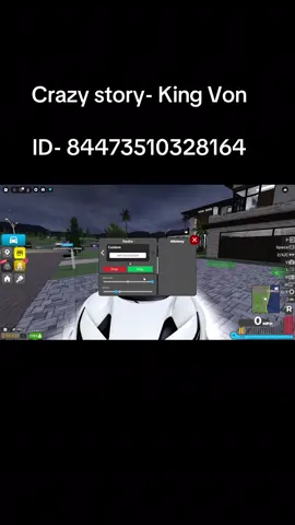 Crazy story- king von   Roblox ID: ID- 84473510328164 #drivingempire #xyzbca #fyp #fypシ #robloxidcodes 