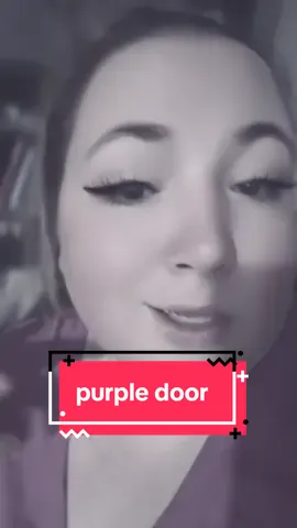 You know what they say about a purple door… #DIY #homedecor #witchtok 