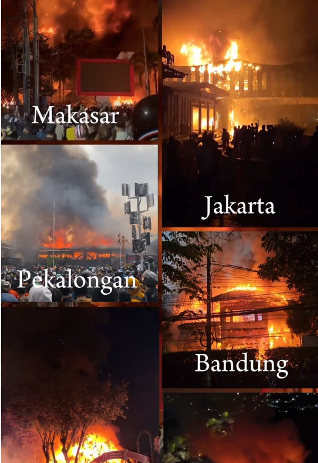 Gedung DPR satu persatu mulai terbakar !!! Penyebabnya yaitu DPR berjoget - joget dan peraturan terbarunya #demo #gedungdpr #fyp #prayforindonesia #bubarkandpr 