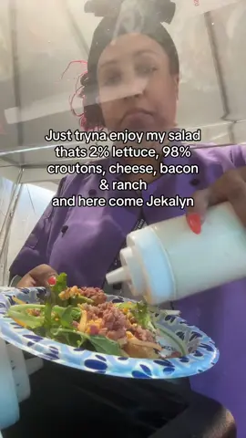 Man cannot live by bread alone… so ima eat these croutons #theworldslunchlady #thymewellspenttv #leggo 