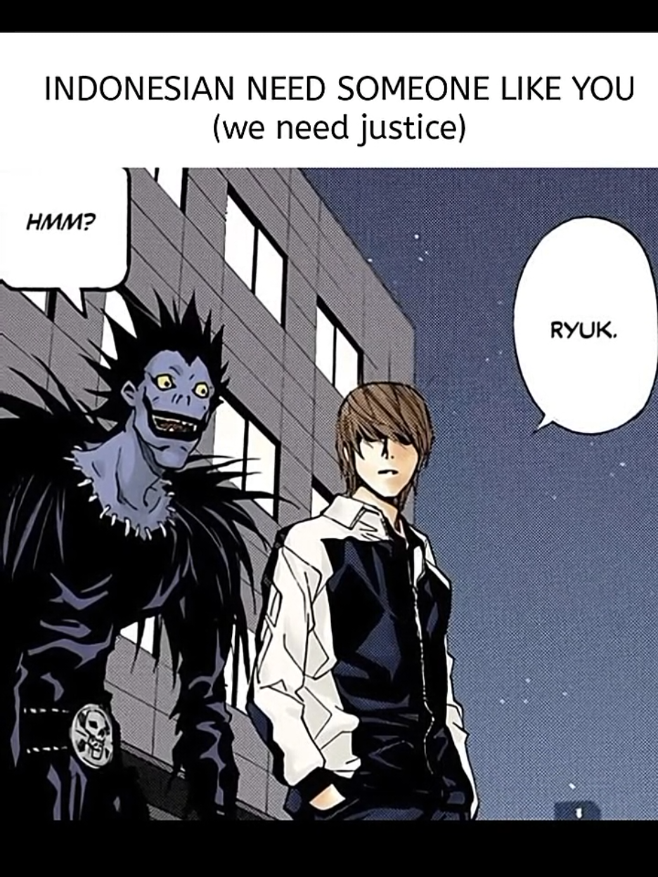 we need justice  #lightyagami #deathnote #indonesian #ryuk 