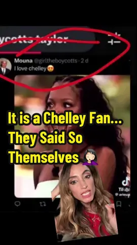 The user themselves answered and said they are a Chelley fan… but keep blaming me & Huda… we’ll be your Escapegoats. 🤦🏻‍♀️ #loveislandusa #huda #olandria #loveislandseason7 #greenscreen 