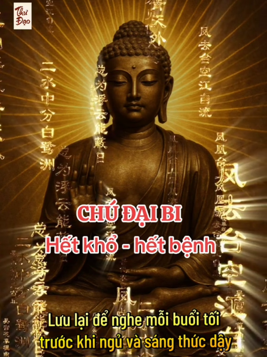 Thần Chú Đại Bi - Trì chú mỗi ngày, diệt vô lượng tội, được vô lượng phước. #phatphapnhiemmau #nammoadidaphat #chudaibi #thưđạo #conduongcuasach 