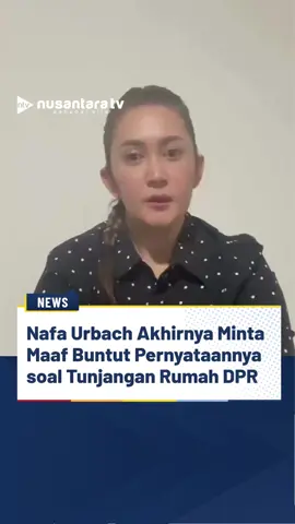 Sejak pernyataannya tentang kenaikan gaji anggota DPR viral, Nafa Urbach menuai kritik tajam dari publik. Gelombang amarah masyarakat membuat politisi NasDem itu akhirnya menyampaikan permintaan maaf melalui akun Instagram pribadinya. Dalam unggahan tersebut, Nafa mengakui kesalahannya dan berharap dimaafkan masyarakat. “Dengan segala kerendahan hati dan hormat untuk masyarakat Indonesia, saya Nafa Urbach meminta maaf yang sebesar-besarnya atas setiap perkataan yang menyakiti hati masyarakat. Kiranya ada pintu maaf yang besar untuk saya dimaafkan. Sekali lagi saya mohon maaf,” ujarnya, Sabtu (30/8/2025). Namun, meski telah meminta maaf, warganet tetap menunjukkan kekecewaan mendalam. Banyak yang menilai pernyataan itu datang terlambat dan tidak cukup meredam amarah publik. (tin) #NafaUrbach #PermintaanMaaf #DPRRI #tunjanganrumah #NasDem 