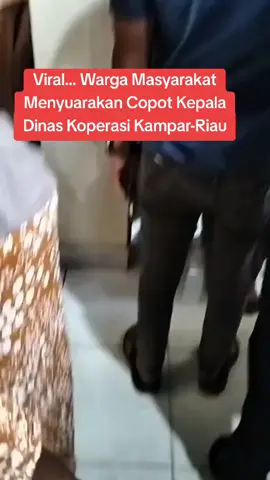 Warga Masyarakat Menyuarakan Copot Kepala Dinas Koperasi Kampar-Riau