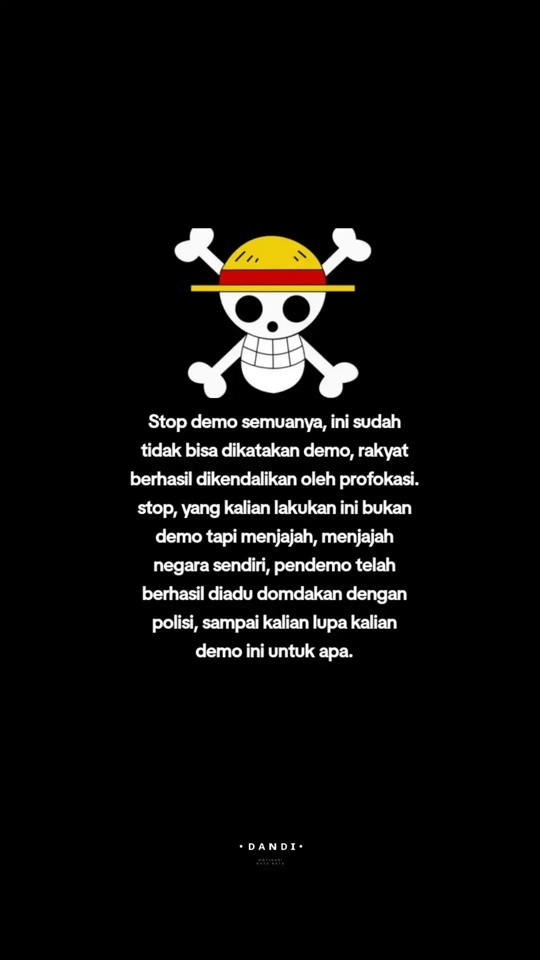 Ayoo Berhenti, Kalian sudah sepenuh nya diadu domba oleh profokator dengan bangsa sendiri. #stopdemo #diadudomba #fyp #waspadaprofokasi #mahasiswa 