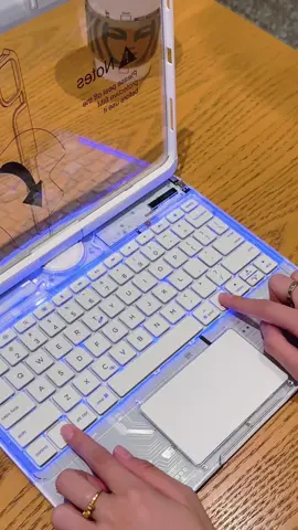 Transparent pink iPad keyboard.#iPad keyboard #iPad case #Rotating keyboard #New iPad keyboard #iPad  Pro  iPad keyboard  