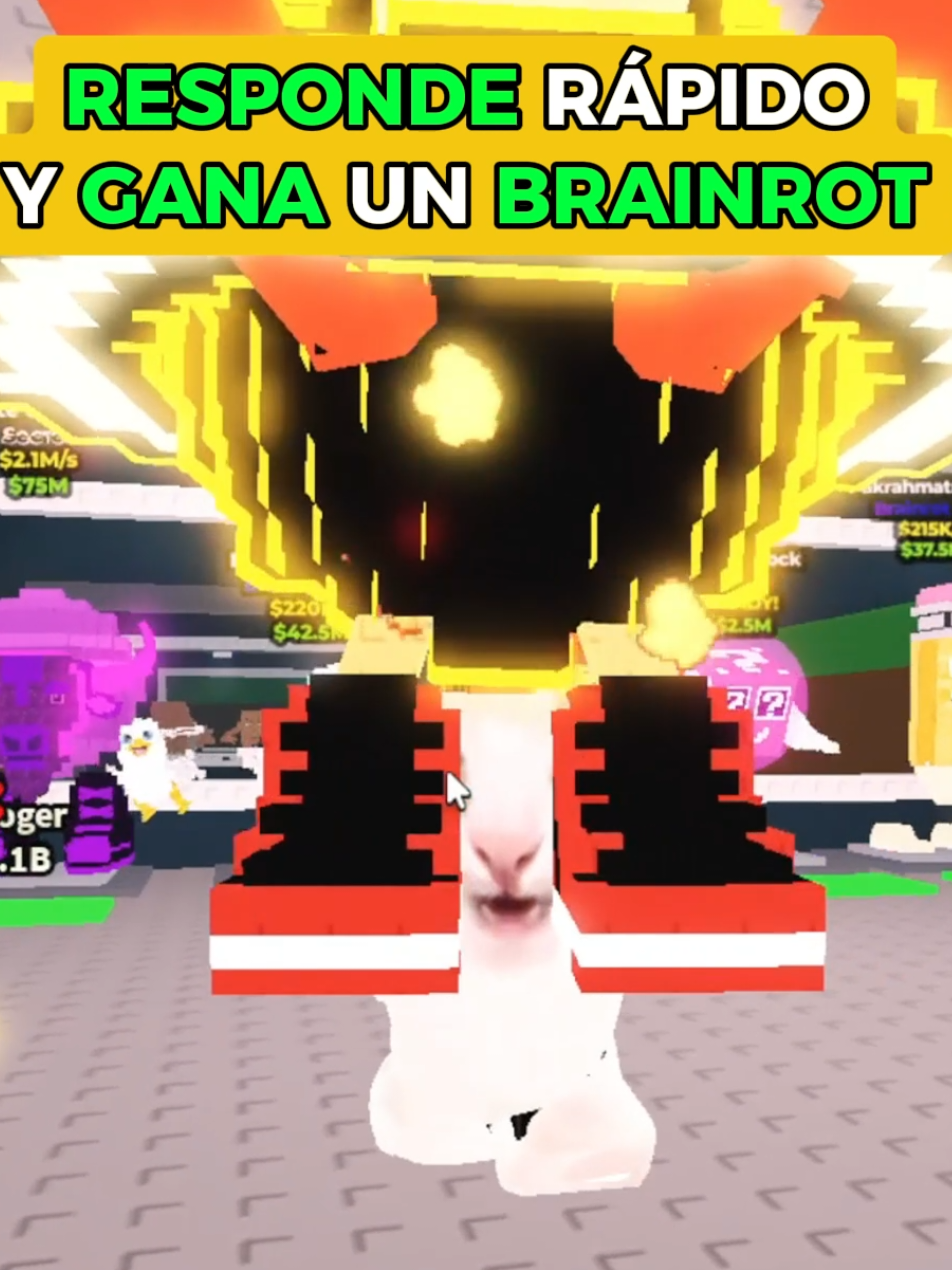 Estuve regalando BRAINROTS a mis seguidores en mi server privado que puedan responderme preguntas de cultura general, ya que me gusta fomentar la educación 💪 Si quieres participar solo tienes que seguirme y estar atento a mis redes, casi siempre regalo brainrots 😼 #robaunbrainrot #stealabrainrot #brainrot #robloxfyp #robloxclips  #luismeewis #luismewis #meewis #mewis 