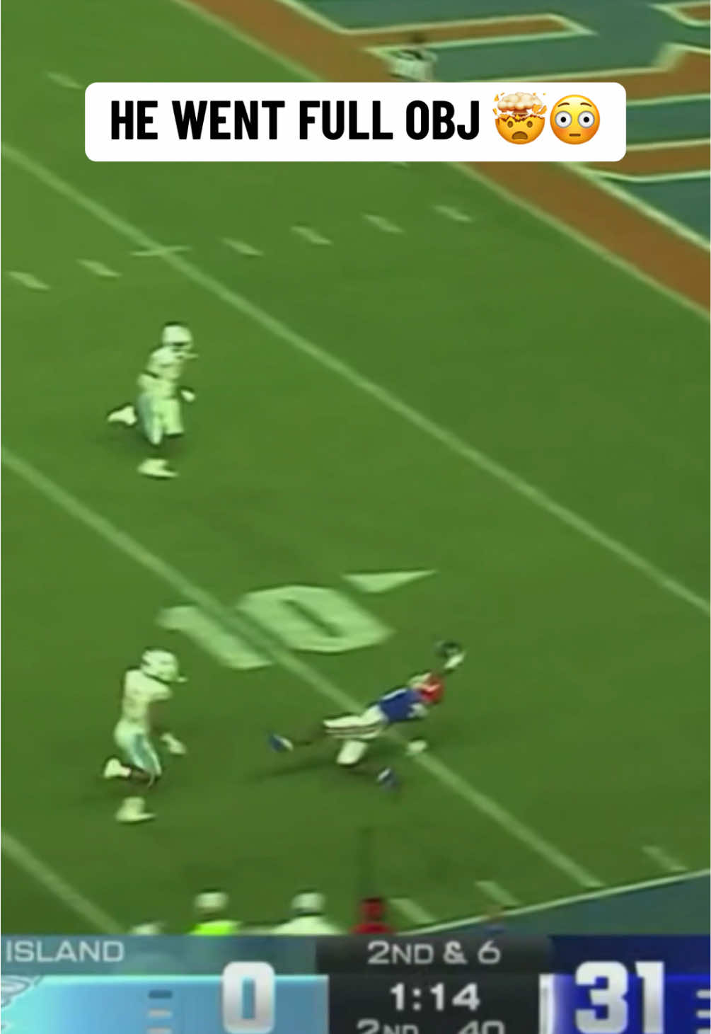 Vernell Brown with an ABSURD one-handed grab 🔥 #CollegeFootball #cfb #football #floridagators
