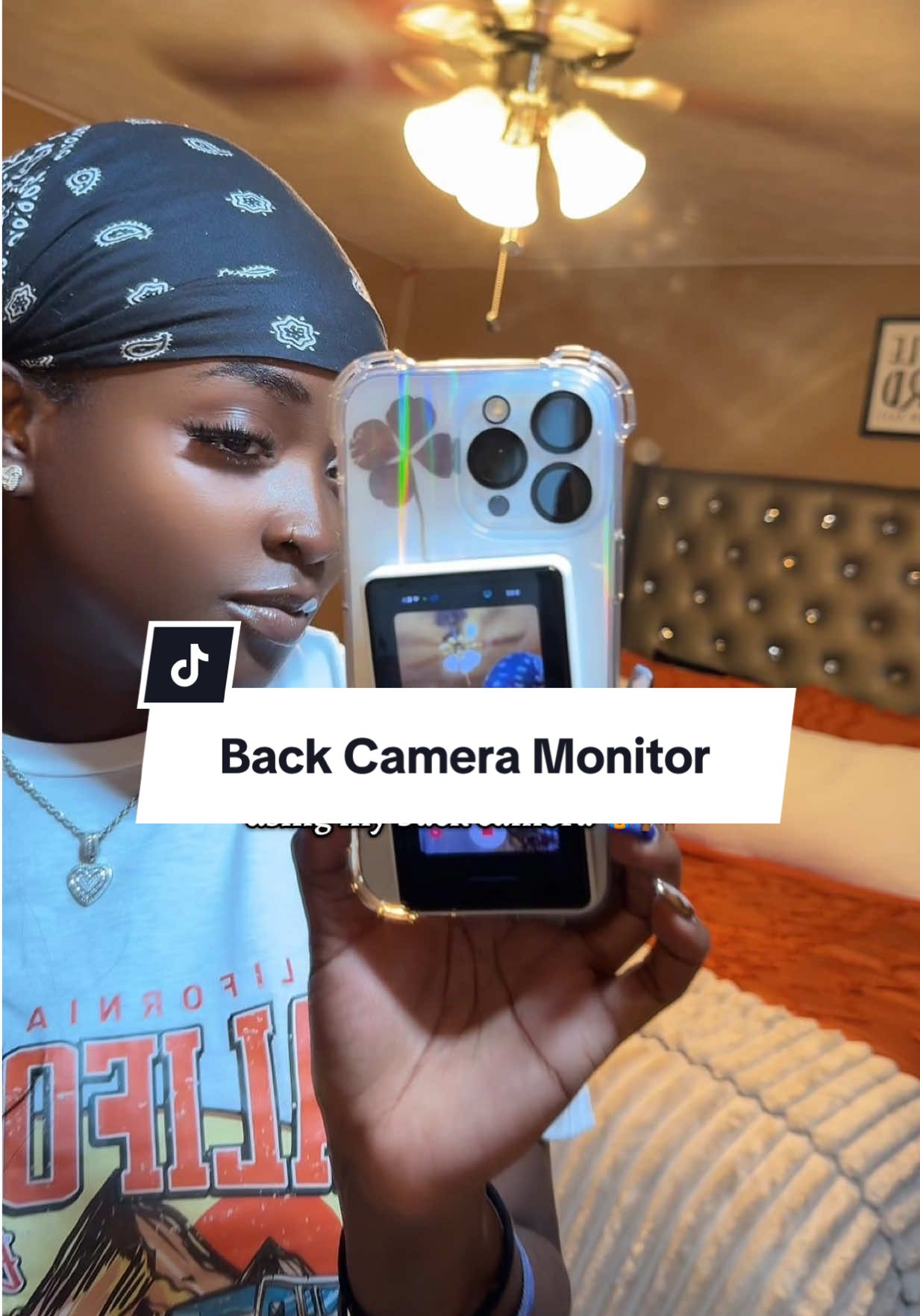 This thing is my new bestie!!! My content is about to be next level! #backcameramonitor #backcamerahack #backcamera #contentcreatortools #camerahack 