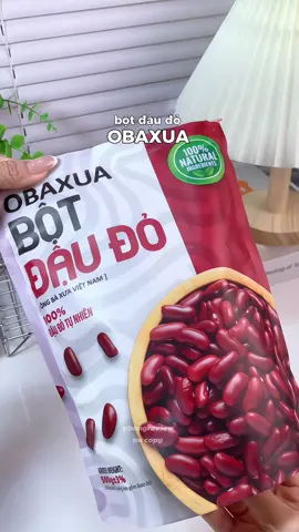 Bột đậu đỏ OBAXUA t.ắm t.rắng tại nhà ai cũng muê #botdaudo #obaxua #botdaudoobaxua #duongtrangda #xuhuong 
